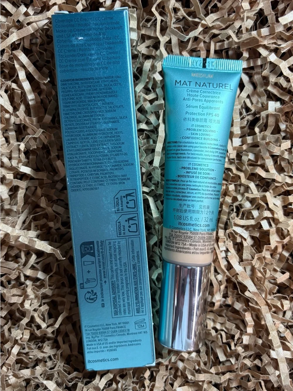 IT Cosmetics CC+ Cream Natural Matte Foundation with SPF 40